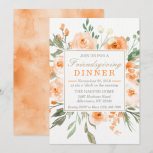 Friendsgiving-dinerfeest Kaart