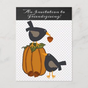 Friendsgiving Dinner Invitation Briefkaart