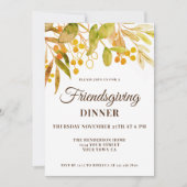 Friendsgiving Dinner Invitation Kaart (Voorkant)