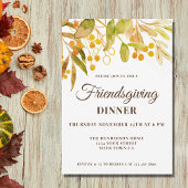 Friendsgiving Dinner Invitation Kaart