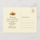 Friendsgiving Dinner Pumpkin Harvest Holiday Uitnodiging Briefkaart (Achterkant)