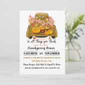 Friendsgiving Dinner Uitnodiging (Staand voorkant)