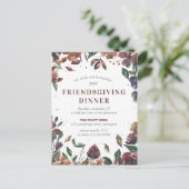 Friendsgiving Fall verlaat Briefkaart (Staand voorkant)