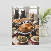 Friendsgiving Feest Kaart (Staand voorkant)