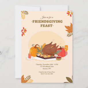 Friendsgiving Feest Kaart