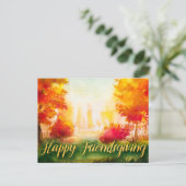 Friendsgiving Friends Greeting Herfst herfst Briefkaart (Staand voorkant)
