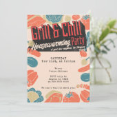 Friendsgiving Housewarming BBQ Thanksgiving Kaart (Staand voorkant)