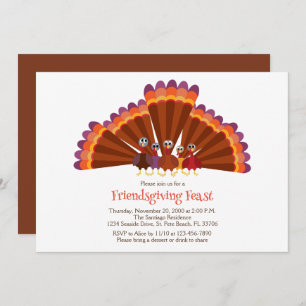 Friendsgiving Invitation Kaart