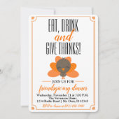 Friendsgiving Invitation - Thanksgiving Dinner Kaart (Voorkant)