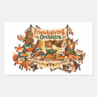 Friendsgiving Orkest Thanksgiving Stickers