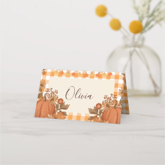 Friendsgiving Plaatskaart Thanksgiving Naamkaart