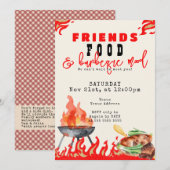 Friendsgiving Potluck BBQ Cook Off Thanksgiving Kaart (Voorkant / Achterkant)
