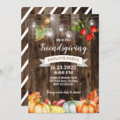 Friendsgiving potluck kaart (Voorkant / Achterkant)