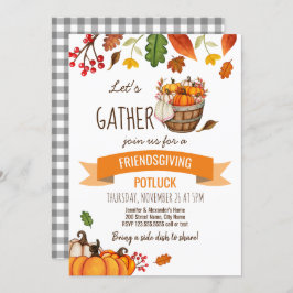 Friendsgiving Potluck uitnodiging