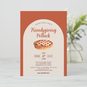 Friendsgiving Potluck uitnodiging