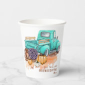 Friendsgiving Specialized Rustic Boerderij Truck Papieren Bekers (Voorkant)