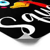 Friendsgiving Squad Happy Thanksgiving Turkey Day  Poster (Hoek)