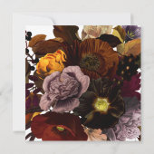 Friendsgiving Thanksgiving Dinner Autumn Florals Kaart (Achterkant)