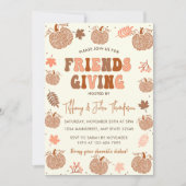 Friendsgiving Thanksgiving Dinner Fall Pumpkin Kaart (Voorkant)