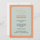 Friendsgiving Thanksgiving Dinner Feast Kaart (Achterkant)