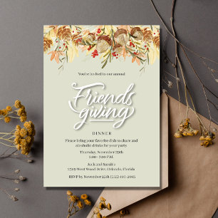 Friendsgiving Thanksgiving Dinner Party Kaart