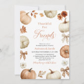 Friendsgiving Thanksgiving Dinner Pumpkin Bows Kaart (Voorkant)