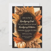 Friendsgiving Thanksgiving Fall laat rustiek Kaart (Voorkant)