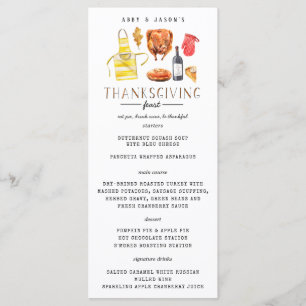 Friendsgiving Thanksgiving-feestdiner Menu