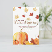 Friendsgiving Thanksgiving Innodiging Kaart (Staand voorkant)