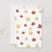 Friendsgiving Thanksgiving Innodiging Kaart (Achterkant)