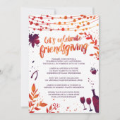 Friendsgiving Thanksgiving Kaart (Voorkant)