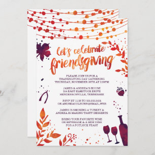 Friendsgiving Thanksgiving Kaart