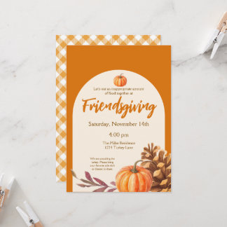 Friendsgiving Thanksgiving uitnodiging