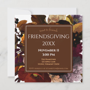 Friendsgiving Thanksgiving Uitnodiging