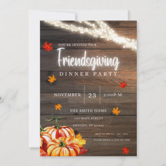 Friendsgiving Thanksgiving Uitnodigingen