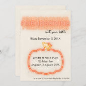 Friendsgiving Uitnodiging (Voorkant / Achterkant)