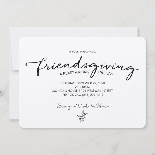 Friendsgiving Uitnodiging (Voorkant)