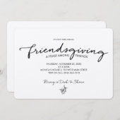 Friendsgiving Uitnodiging (Voorkant / Achterkant)