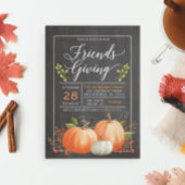 Friendsgiving-uitnodiging - Thanksgiving-diner Kaart