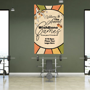Friendsgiving Welkombanner voor Wishbone Gameday Spandoek