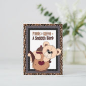 Friendship Bear fun Café carte postale (Debout devant)