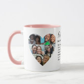 Friendship Best Friend Photo Heart Collage Mug (Gauche)