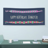 Friendship Bracelets on Navy Blue Personalized Ban Spandoek (Beurs)