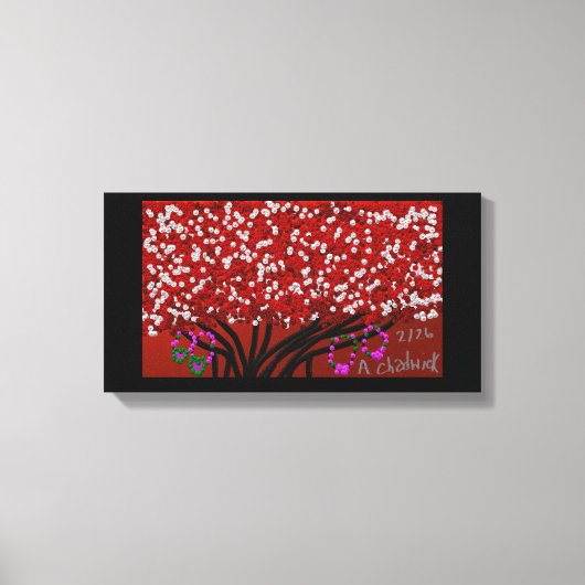 Friendship Bracelets Tree Canvas Afdruk (Voorkant)