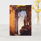 Friendship Calendar - Maxfield Parrish Kaart (Gele Bloem)