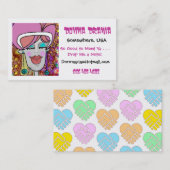 Friendship Cards - SCC Pattern Pastel Visitekaartje (Voorkant / Achterkant)