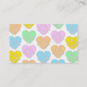 Friendship Cards - SCC Pattern Pastel Visitekaartje (Achterkant)