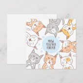 Friendship Cats Feestdagenkaart (Voorkant / Achterkant)