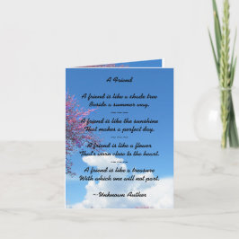 Friendship Cherry Blossom Card Kaart