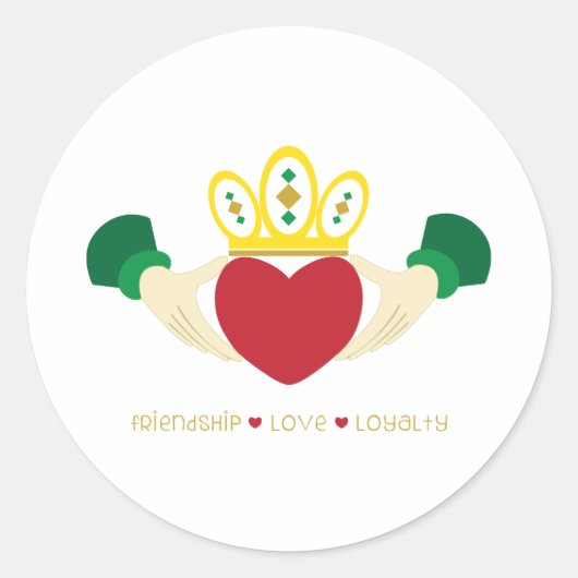 Friendship Classic Round Sticker (Voorkant)